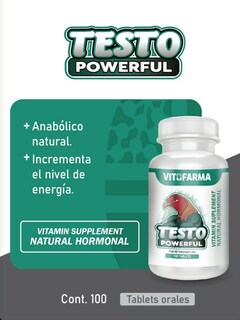 Foto 2 | Suplemento Vitofarma Testo, Potente Vitamina Hormonal, 100 Comprimidos - Venta Internacional.