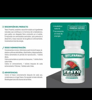 Foto 3 | Suplemento Vitofarma Testo, Potente Vitamina Hormonal, 100 Comprimidos - Venta Internacional.