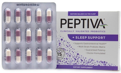 Foto 2 | Complemente El Probiótico Peptiva De 26 Mil Millones De Cfu Con Soporte Para Dormir - Venta Internacional.