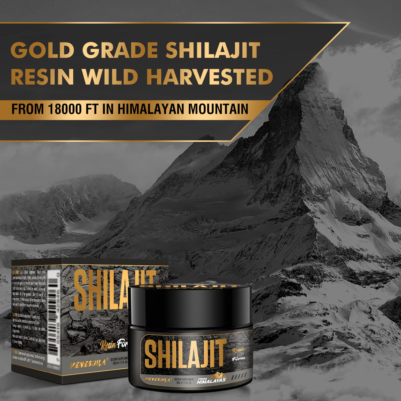 Foto 6 pulgar | Suplemento Venesuila Shilajit Resina Orgánica De Terceros, 30 Ml - Venta Internacional.