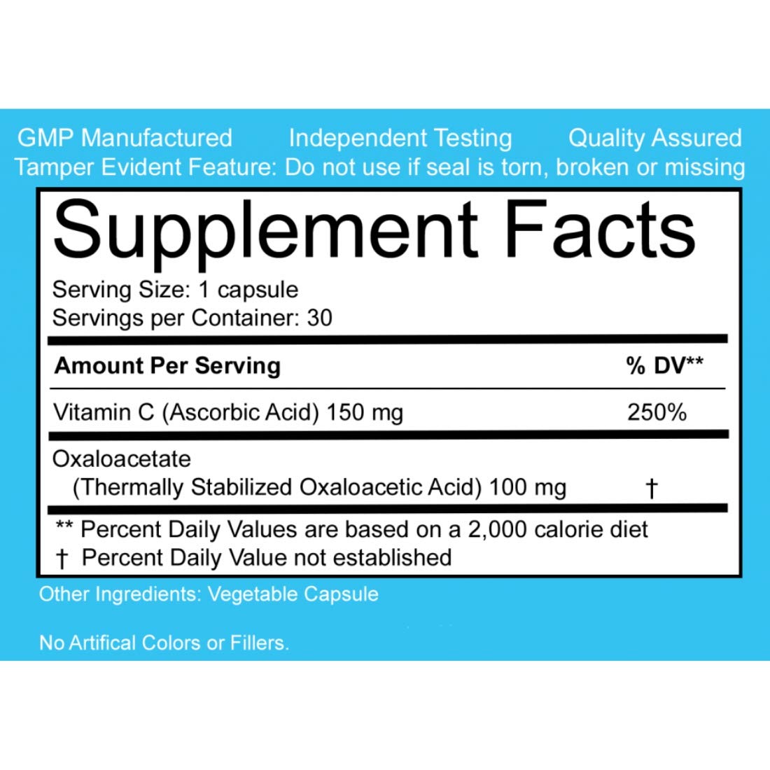 Foto 3 pulgar | Suplemento Antienvejecimiento De Oxaloacetato Estabilizado Térmicamente De Benageno - Venta Internacional.