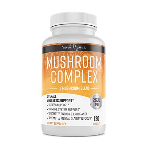 Foto 2 pulgar | Suplemento Simple-organics Mushroom Complex, Mezcla De 10 Hongos - Venta Internacional.