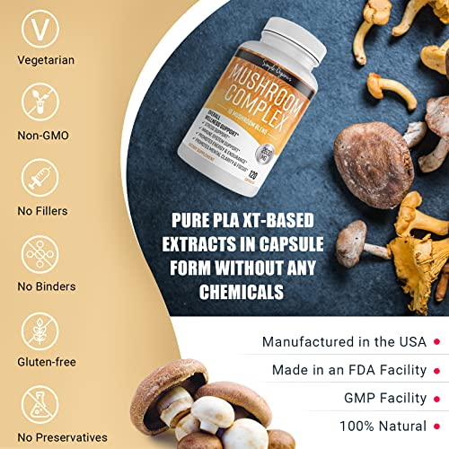 Foto 3 pulgar | Suplemento Simple-organics Mushroom Complex, Mezcla De 10 Hongos - Venta Internacional.