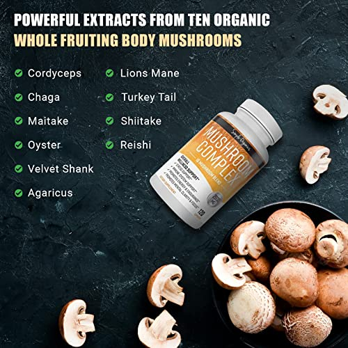 Foto 4 pulgar | Suplemento Simple-organics Mushroom Complex, Mezcla De 10 Hongos - Venta Internacional.