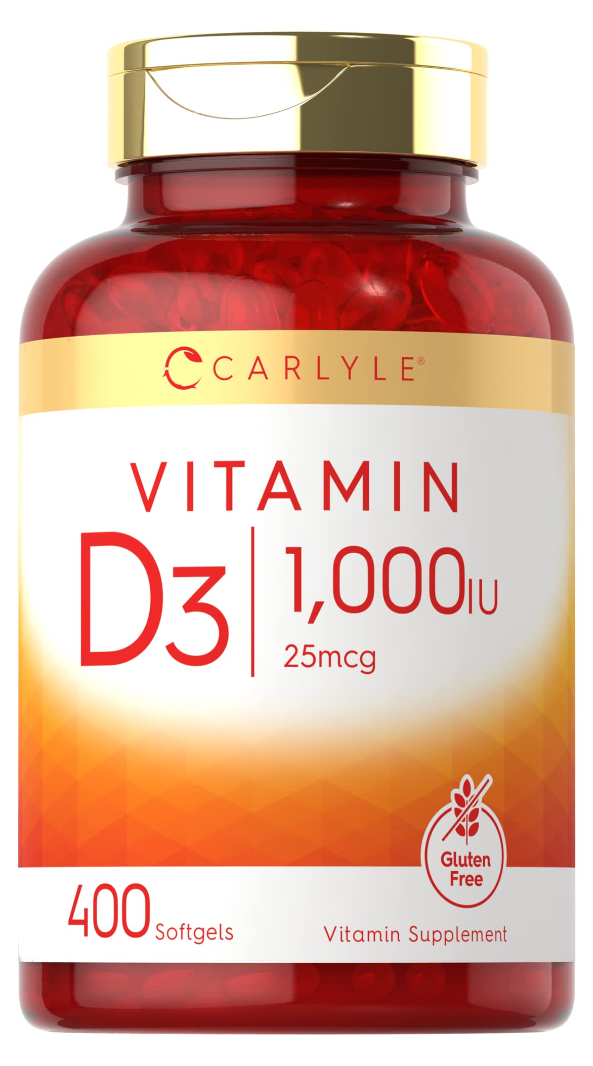 Foto 1 | Suplemento Carlyle De Vitamina D3 1000 Ui 400 Cápsulas Blandas - Venta Internacional.