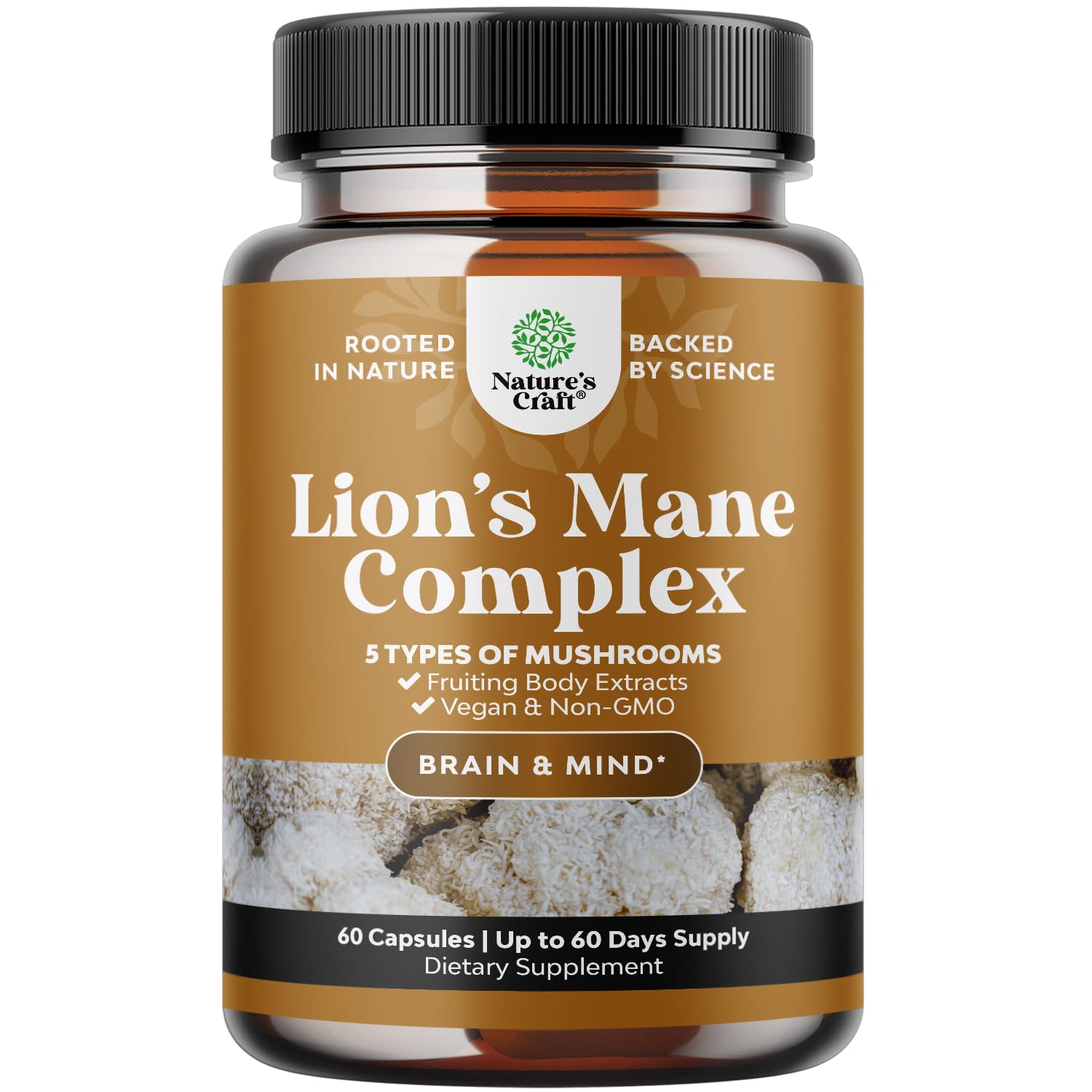 Foto 2 pulgar | Suplemento Natures Craft Advanced Lion's Mane Mushroom 60 Cápsulas - Venta Internacional.