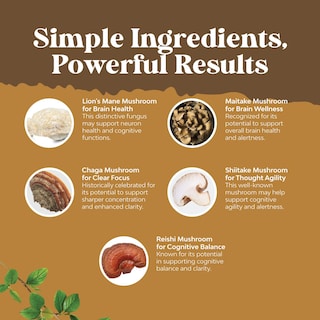 Foto 4 | Suplemento Natures Craft Advanced Lion's Mane Mushroom 60 Cápsulas - Venta Internacional.