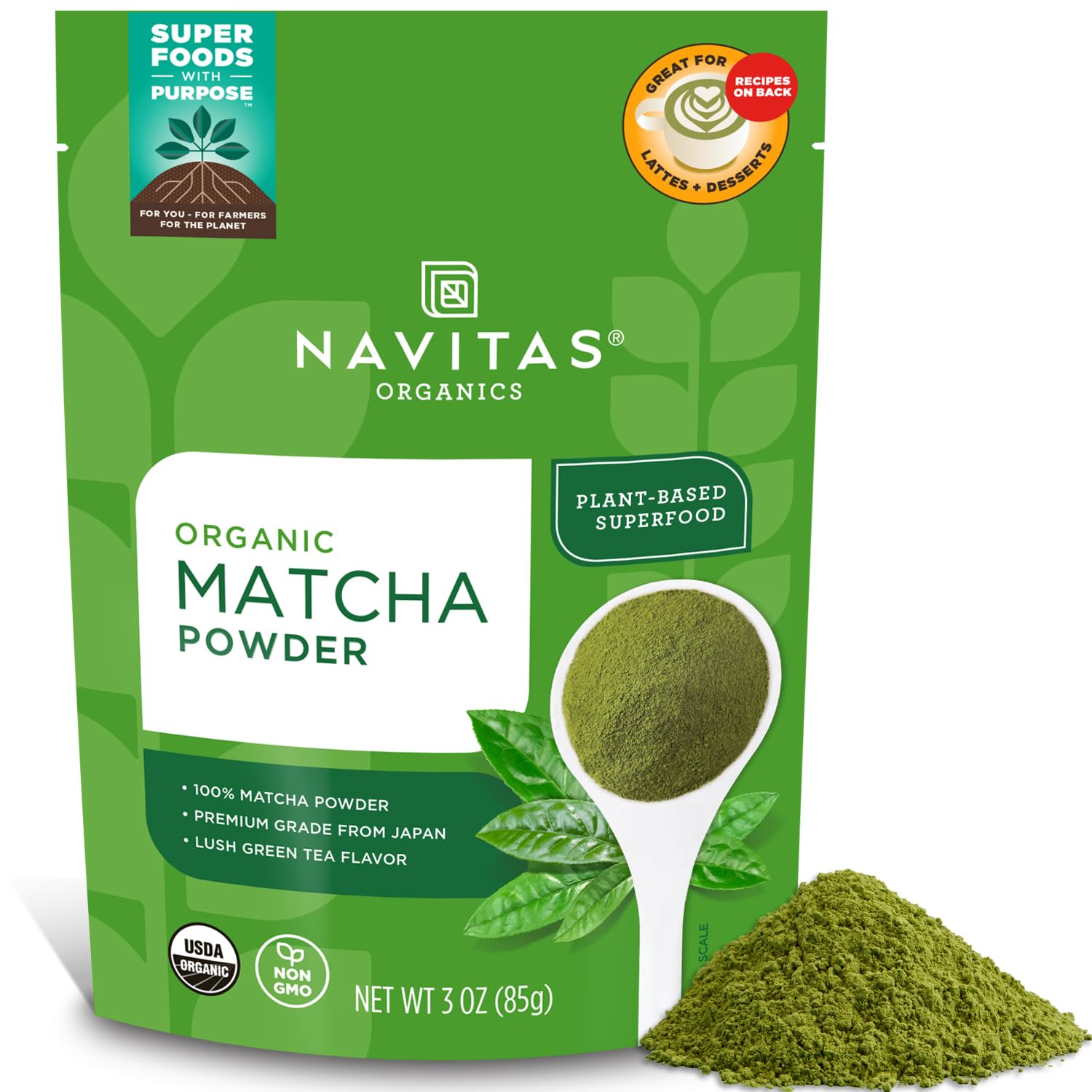 Foto 2 pulgar | Matcha En Polvo Navitas Organics 85 Porciones 85 G - Venta Internacional.