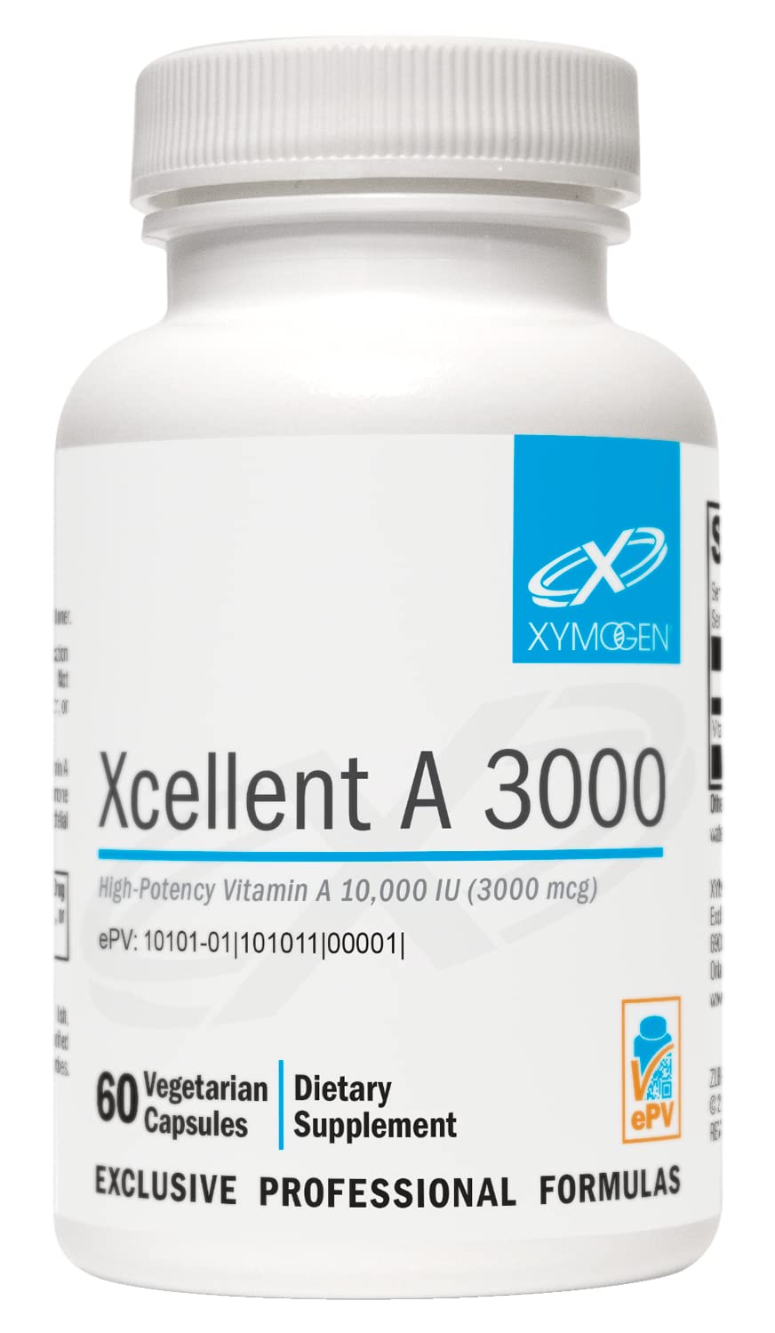 Suplemento Xymogen Xcellent A 3000-10.000 Ui De Vitamina A - Venta Internacional.