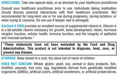 Foto 4 | Suplemento Xymogen Xcellent A 3000-10.000 Ui De Vitamina A - Venta Internacional.