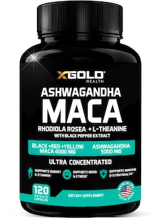 Foto 1 | Suplemento X Gold Health Ashwagandha De 5000 Mg + Raíz De Maca - Venta Internacional.