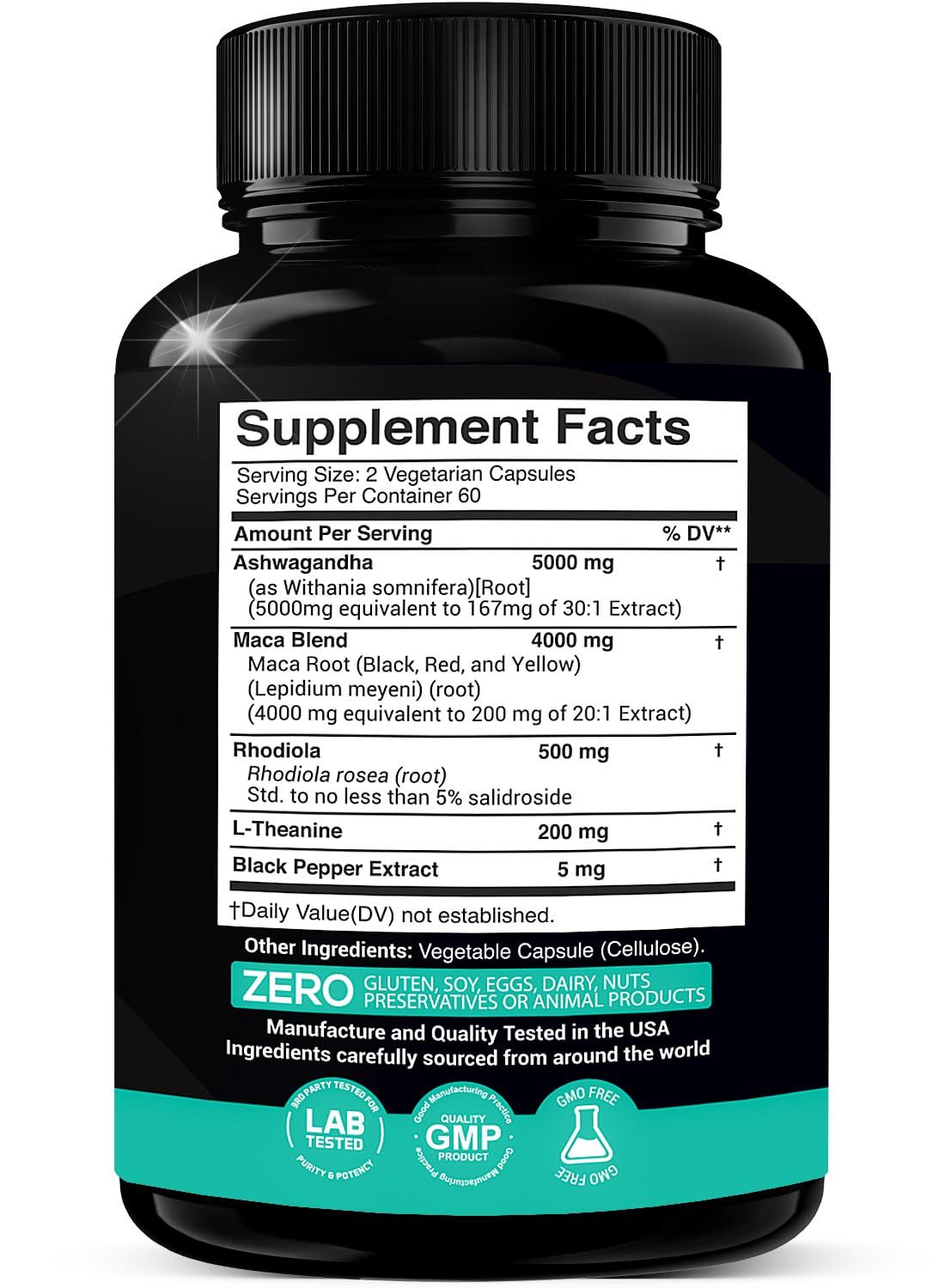 Foto 3 pulgar | Suplemento X Gold Health Ashwagandha De 5000 Mg + Raíz De Maca - Venta Internacional.