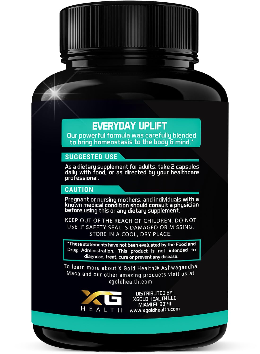 Foto 3 | Suplemento X Gold Health Ashwagandha De 5000 Mg + Raíz De Maca - Venta Internacional.