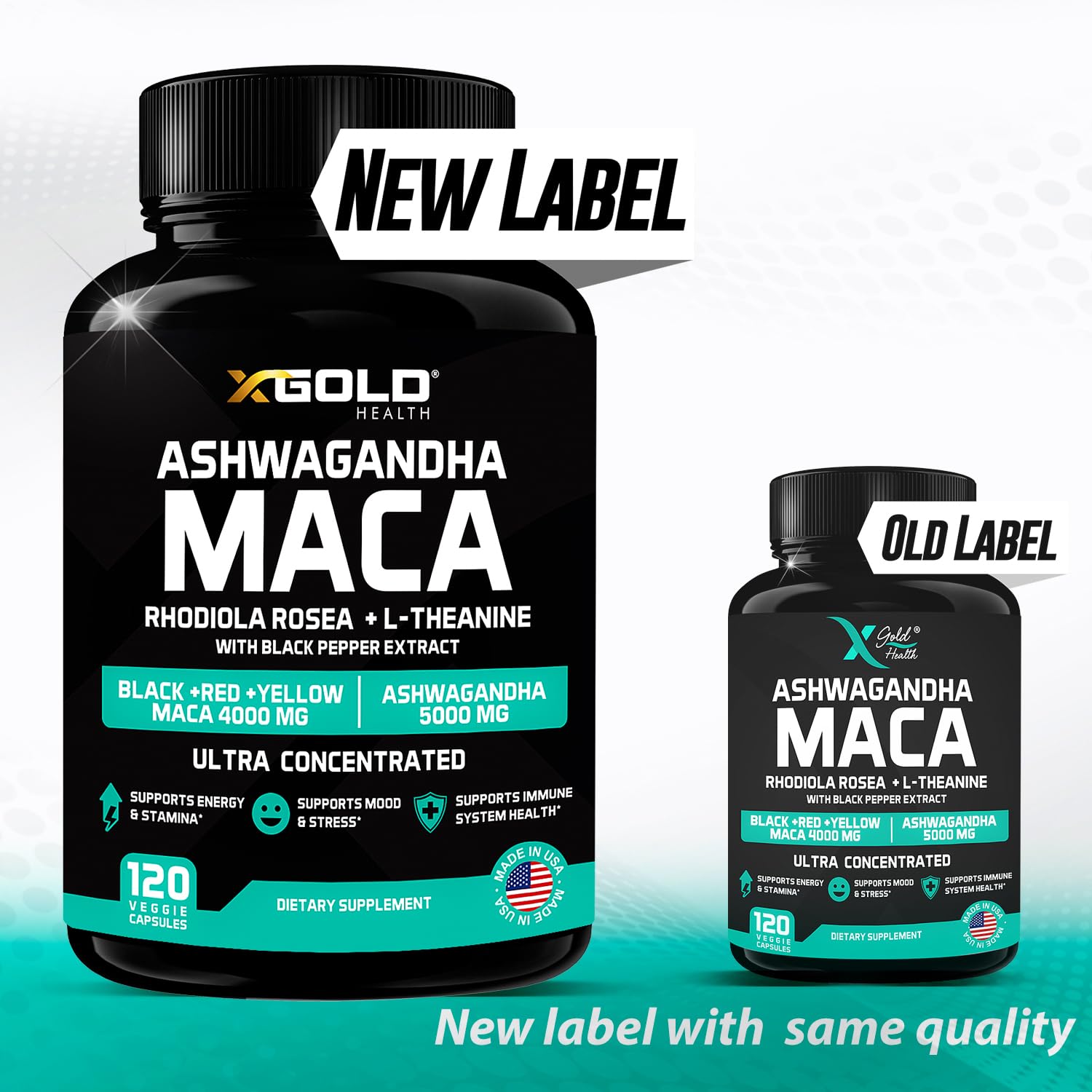 Foto 7 pulgar | Suplemento X Gold Health Ashwagandha De 5000 Mg + Raíz De Maca - Venta Internacional.