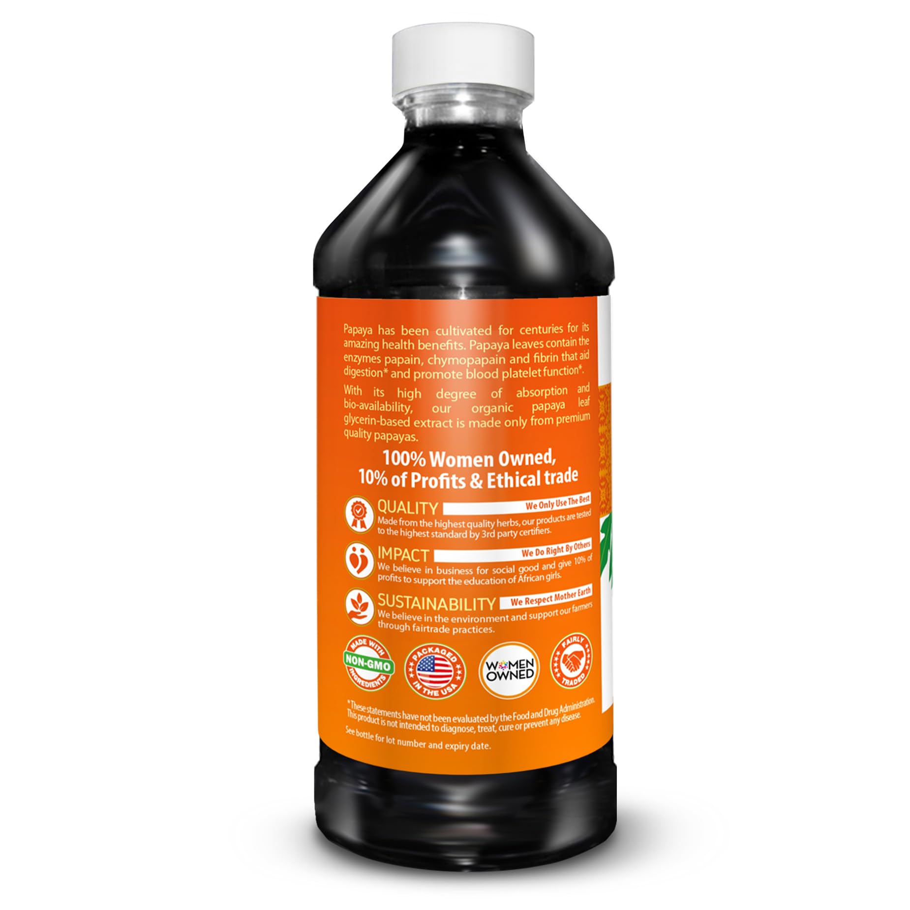 Foto 4 pulgar | Suplemento A Base De Hierbas, Papaya, Extracto De Hoja De Papaya, 473 Ml - Venta Internacional.