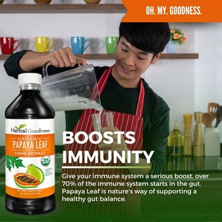 Foto 5 | Suplemento A Base De Hierbas, Papaya, Extracto De Hoja De Papaya, 473 Ml - Venta Internacional.