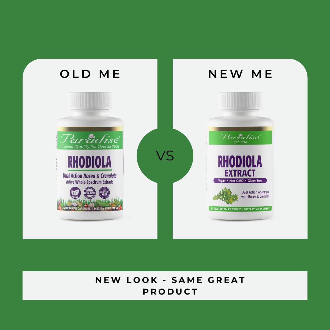 Foto 3 | Suplemento De Extracto De Rodiola Paradise Herbs 500 Mg 60 Cápsulas - Venta Internacional.