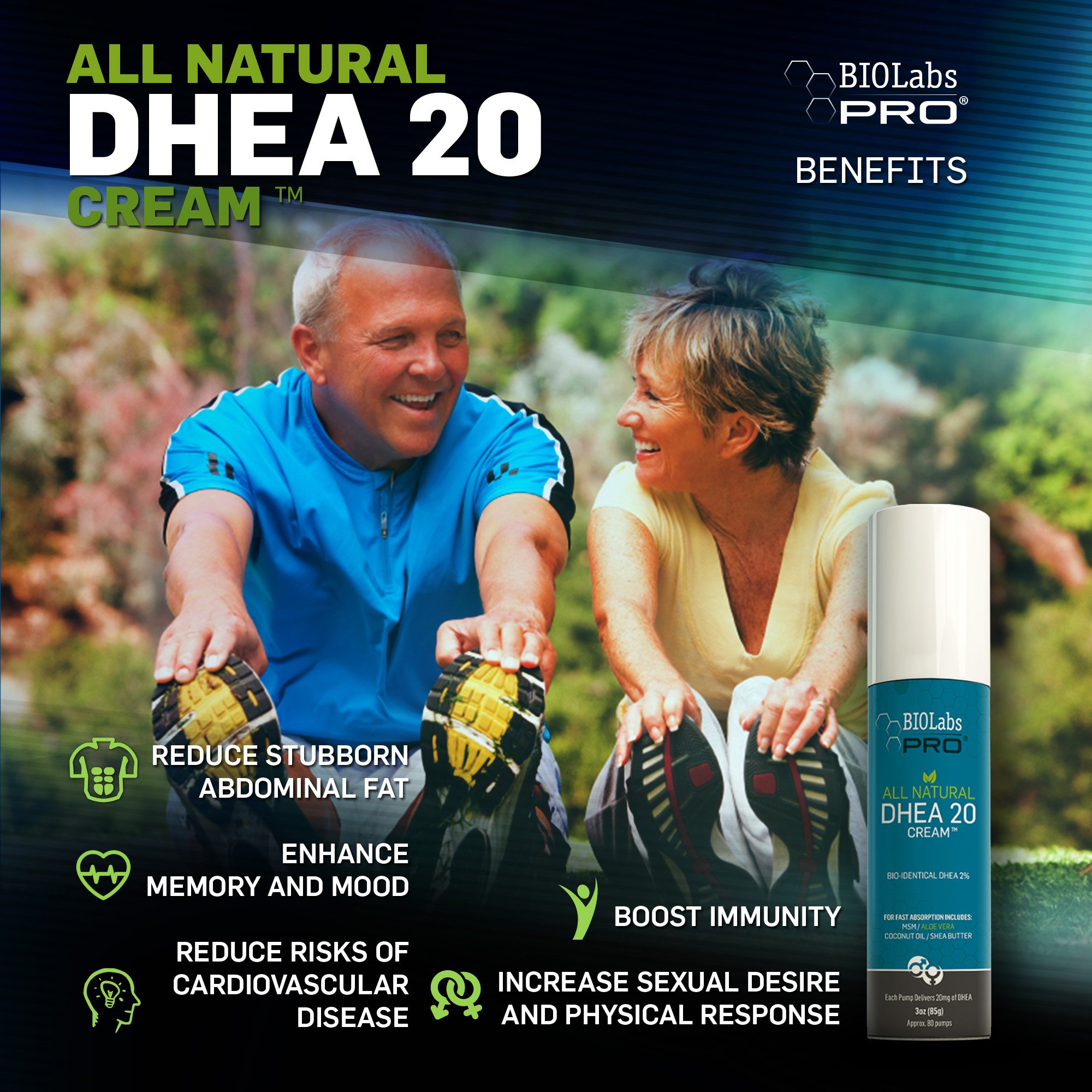 Foto 4 | Crema De Dhea Biolabs Pro, Totalmente Natural, Bioidéntica, 20 Mg, 90 Ml - Venta Internacional.