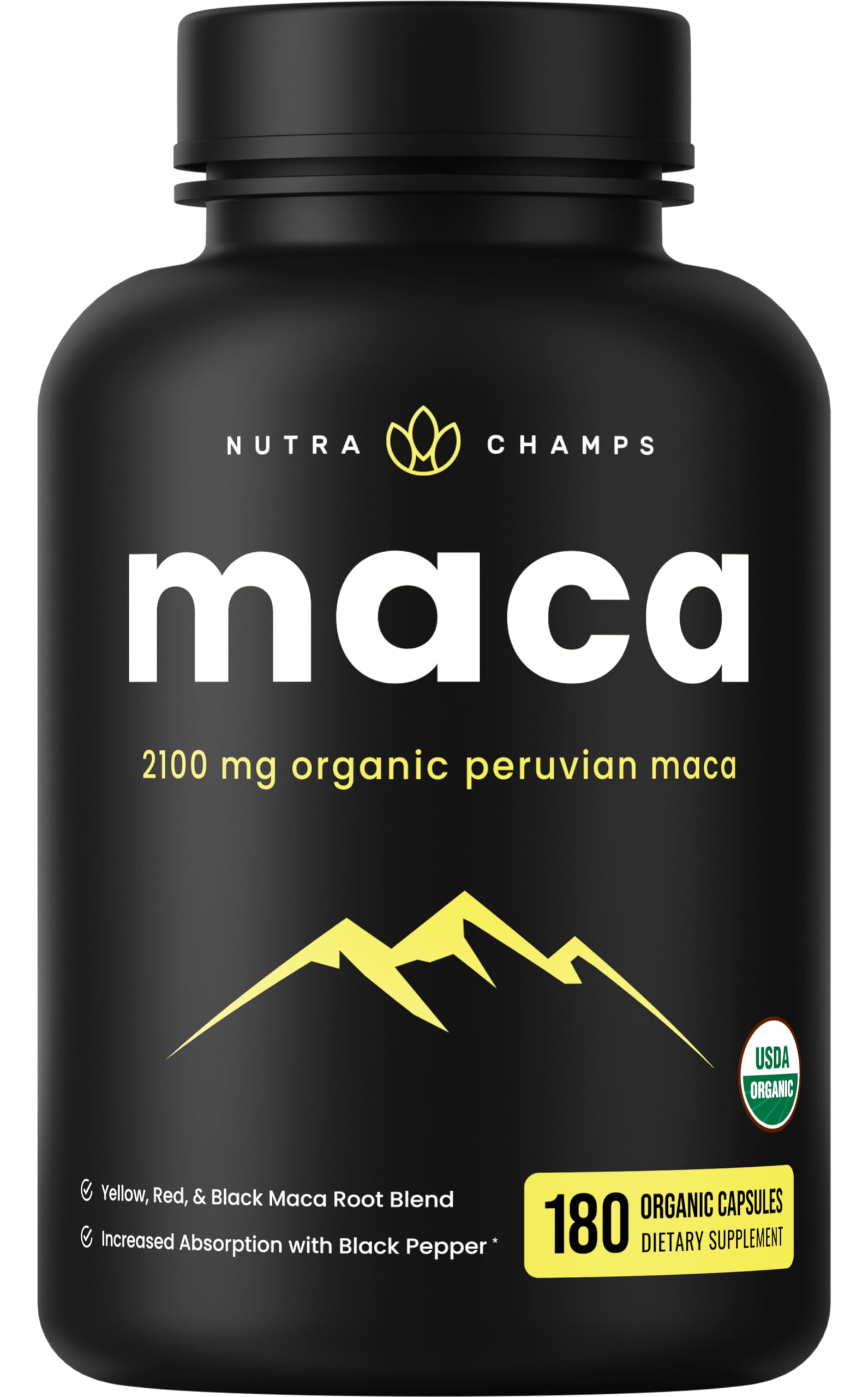 Foto 2 pulgar | Suplemento Nutrachamps De Raíz De Maca Orgánica, 2100 Mg, 180 Cápsulas - Venta Internacional.