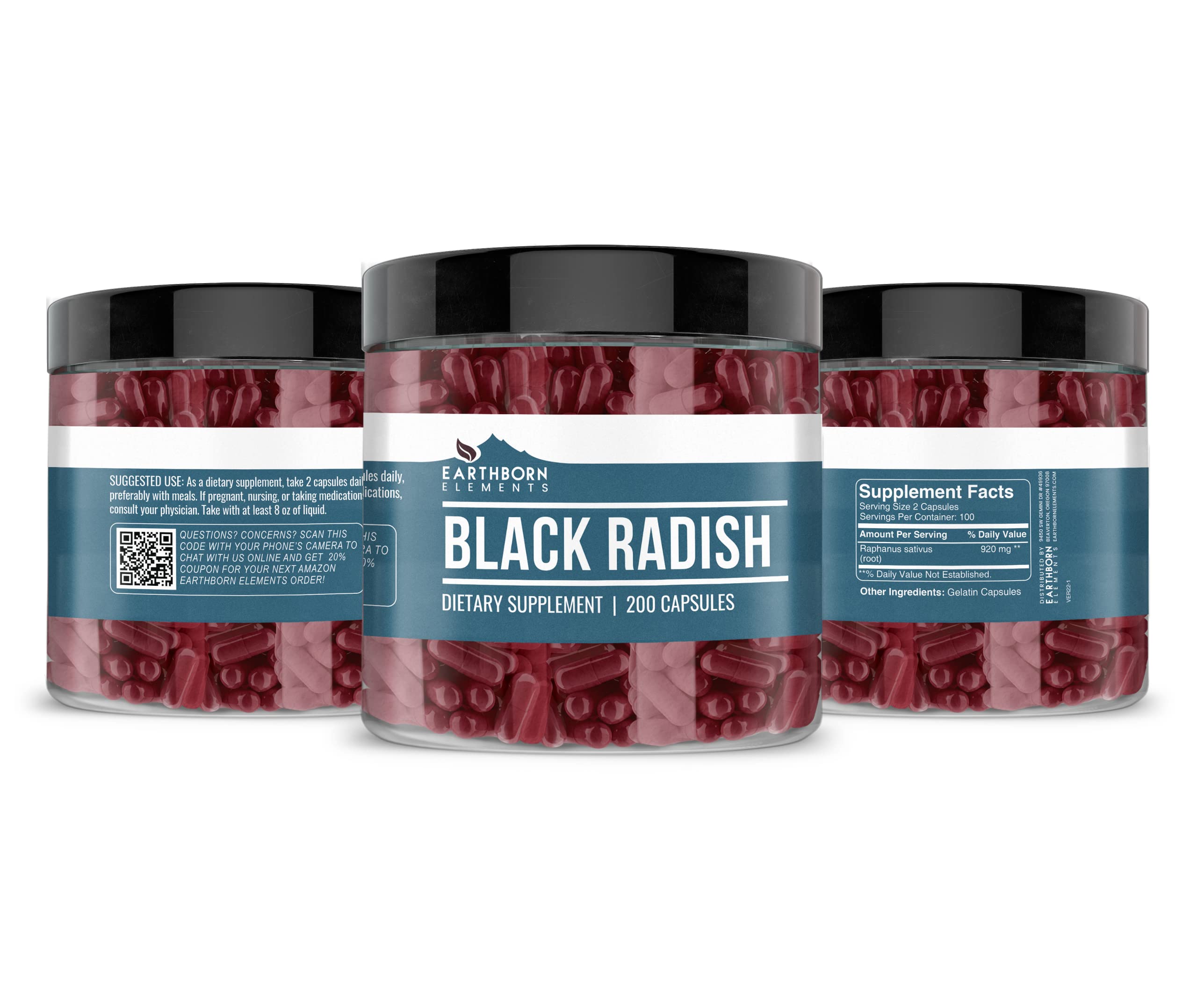 Foto 4 | Suplemento Herbal Extracto De Rábano Negro Earthborn Elements - Venta Internacional.