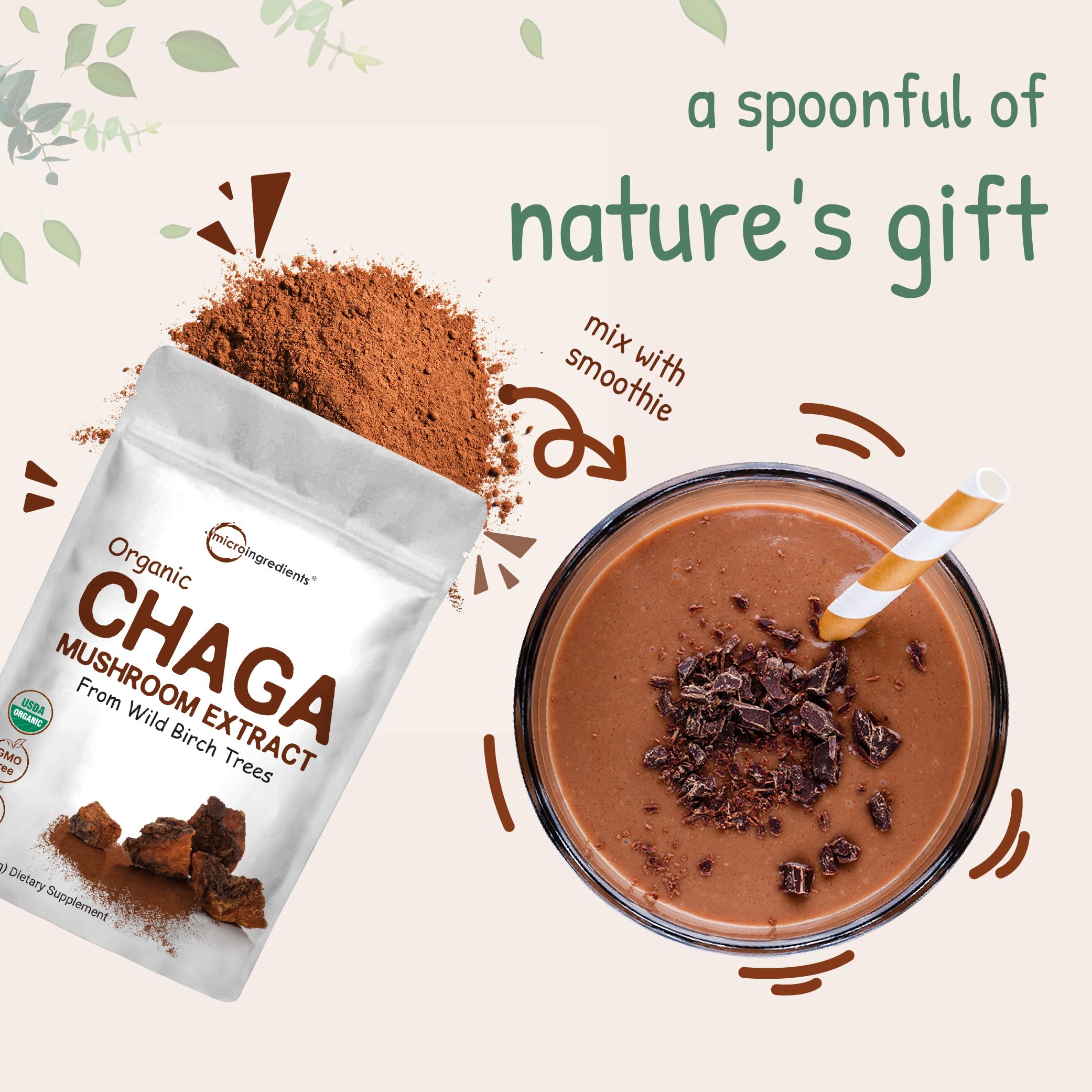 Foto 6 | Suplemento De Microingredientes: Extracto Orgánico De Hongos Chaga - Venta Internacional.