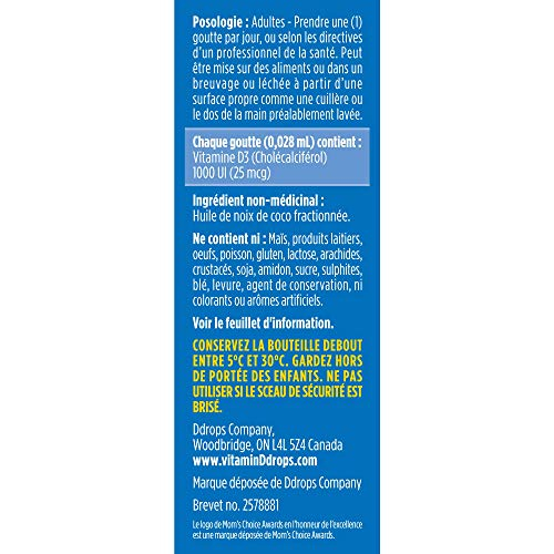 Foto 4 pulgar | Suplemento De Vitamina D3 En Gotas Para Adultos, 1000 Ui, 365 Gotas - Venta Internacional.