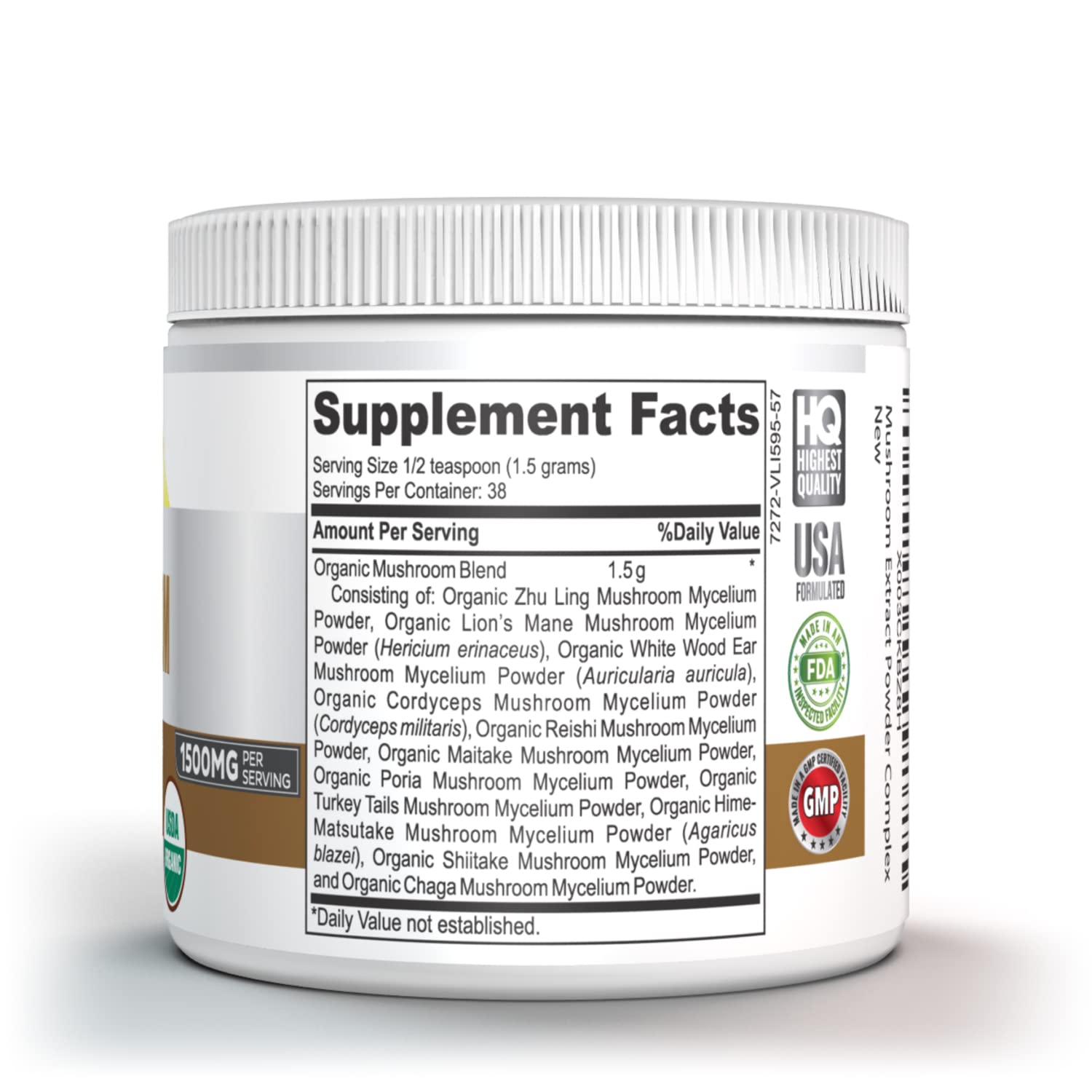 Foto 4 pulgar | ¡mushroom Powder Vitalité Now! 11 Hongos Orgánicos (usda) - Venta Internacional.