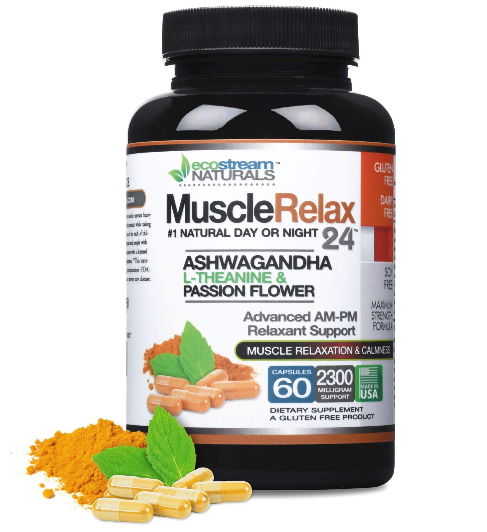 Foto 2 pulgar | Suplemento Relajante Muscular Ecostream Naturals 24/7, 2.300 Mg - Venta Internacional.