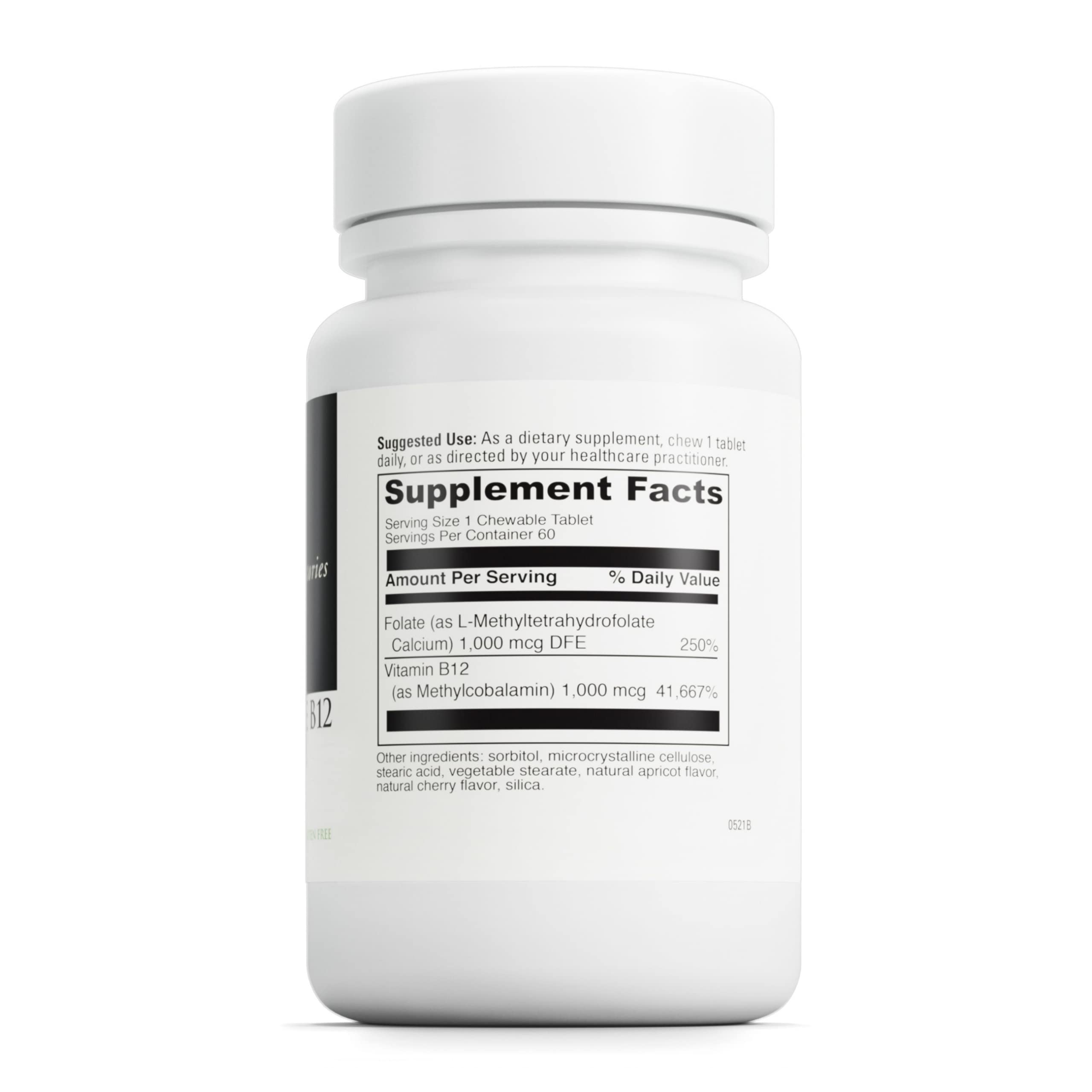 Foto 3 pulgar | Suplemento Davinci Labs De Folato Activo B12 Masticable, 60 Tabletas - Venta Internacional.
