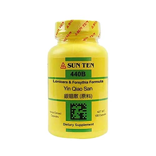 Suplemento Sun Ten Yin Qiao San Lonicera Y Forsythia 100 Cápsulas - Venta Internacional.