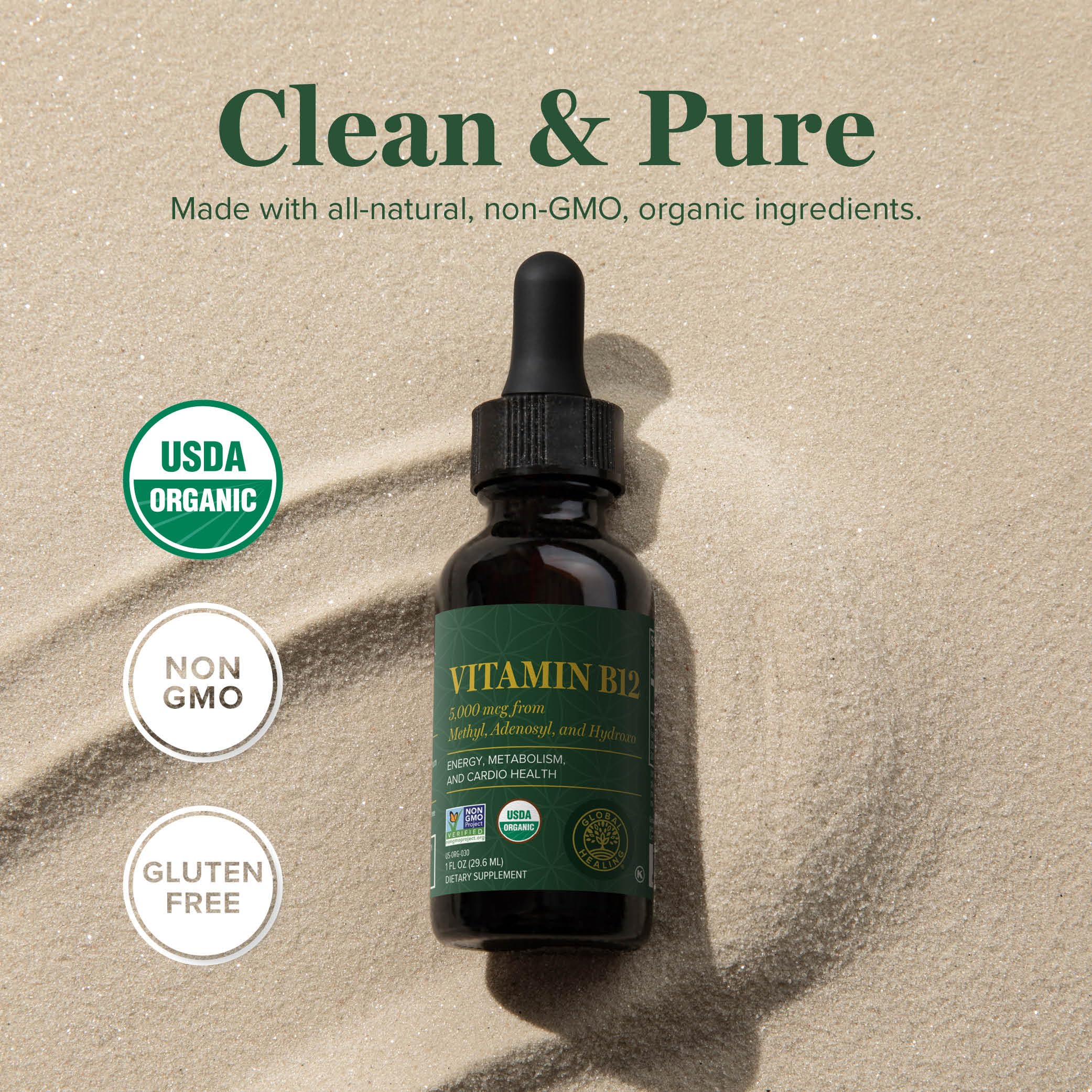 Foto 5 pulgar | Suplemento Vitamínico Global Healing Triple Activated B12 5000m - Venta Internacional.