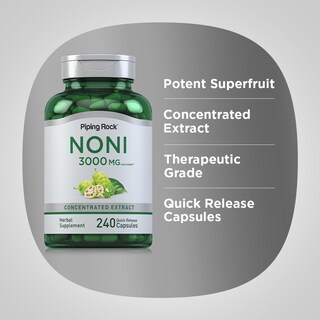 Foto 4 | Suplemento Piping Rock Noni En Cápsulas De 3000 Mg, 240 Unidades - Venta Internacional.