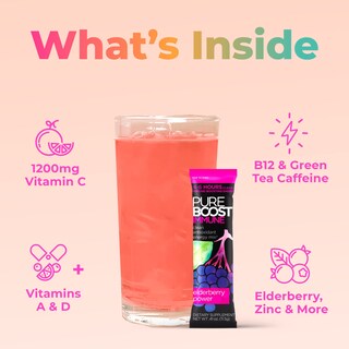 Foto 3 | Mezcla De Bebidas Energéticas Pureboost Immune Con Saúco, 30 Unidades - Venta Internacional.