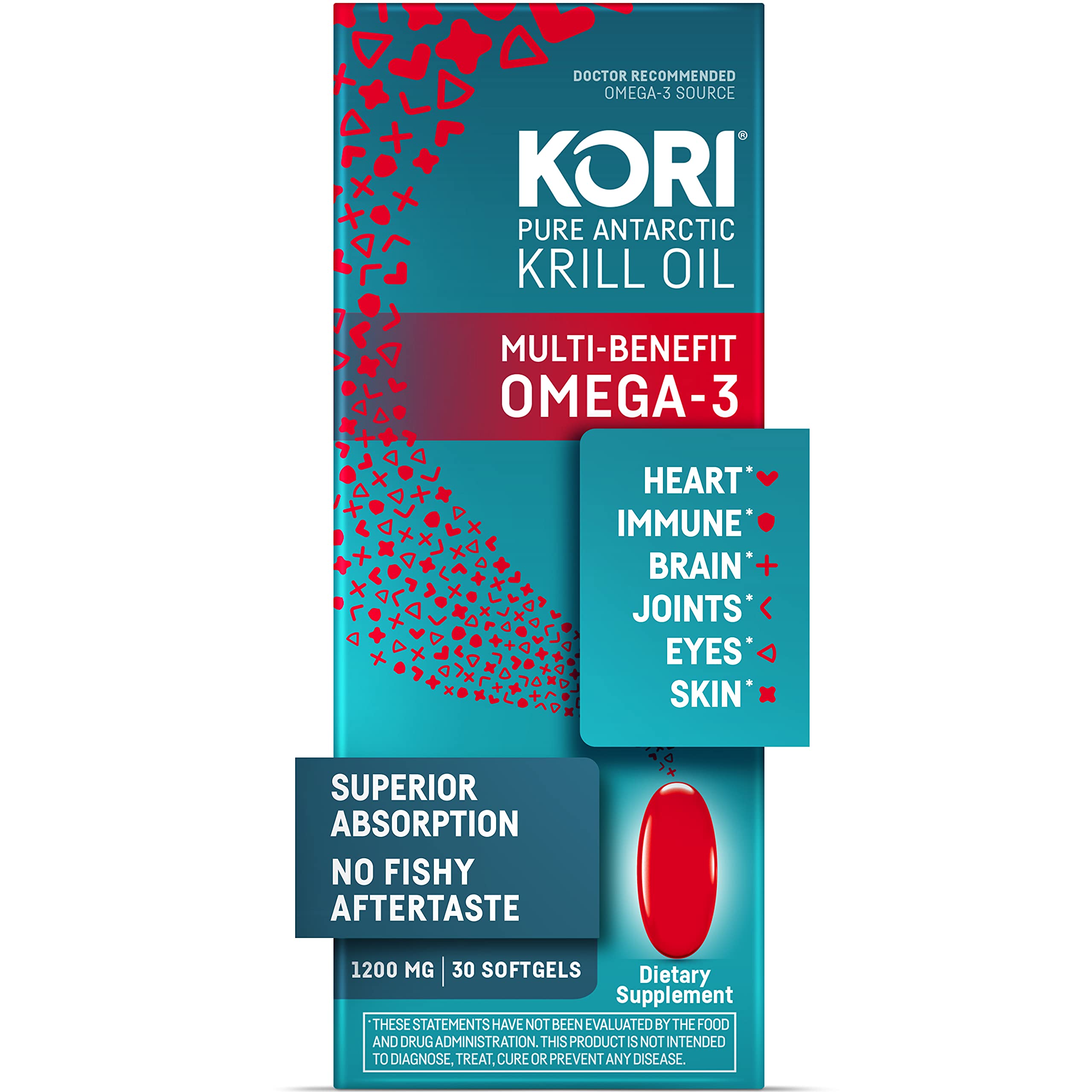 Foto 2 pulgar | Suplemento De Aceite De Krill Kori Omega-3 1200 Mg Max Strength 1 Soft - Venta Internacional.