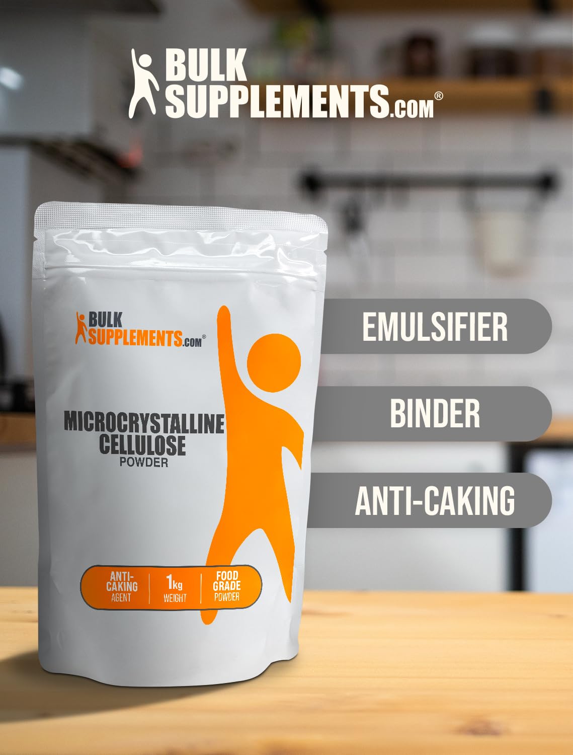 Foto 6 pulgar | Suplemento Bulksupplements.com Celulosa Microcristalina 1 Kg - Venta Internacional.