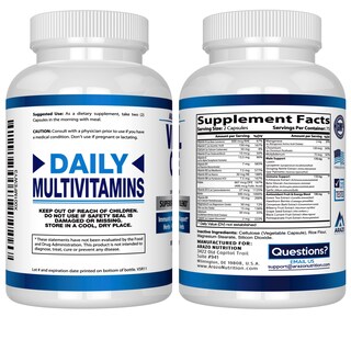 Foto 3 | Suplemento Arazo Nutrition Vital One Multivitamínico Para Hombres 150 Ca - Venta Internacional.