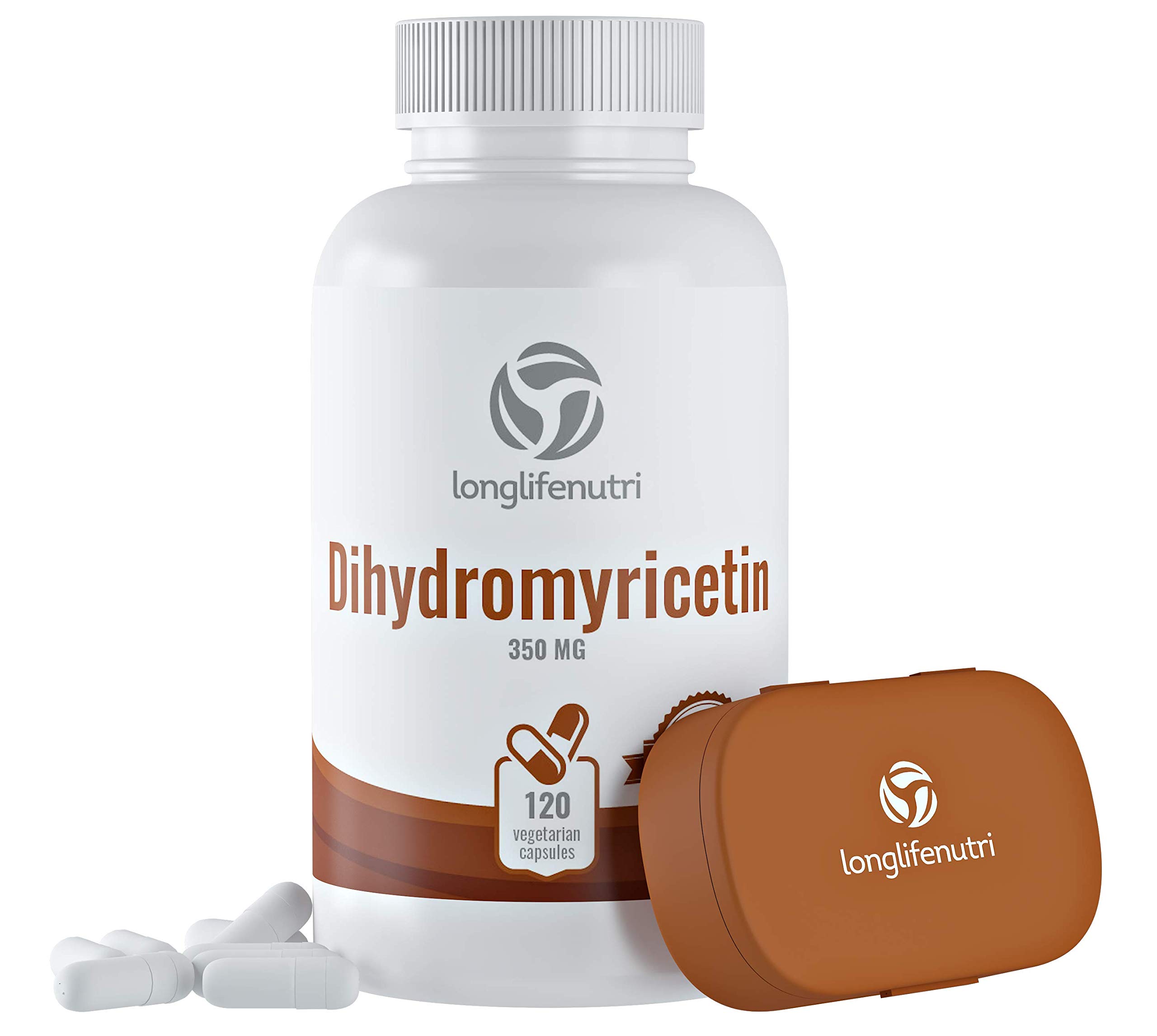 Foto 2 pulgar | Suplemento Longlifenutri Dihidromiricetina Dhm 350 Mg 120 Cápsulas - Venta Internacional.