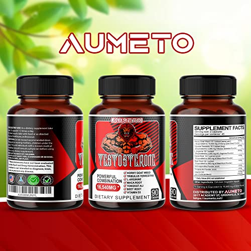 Foto 8 pulgar | Suplemento Aumeto Ultra Test Support 16540 Mg 90 Cápsulas - Venta Internacional.