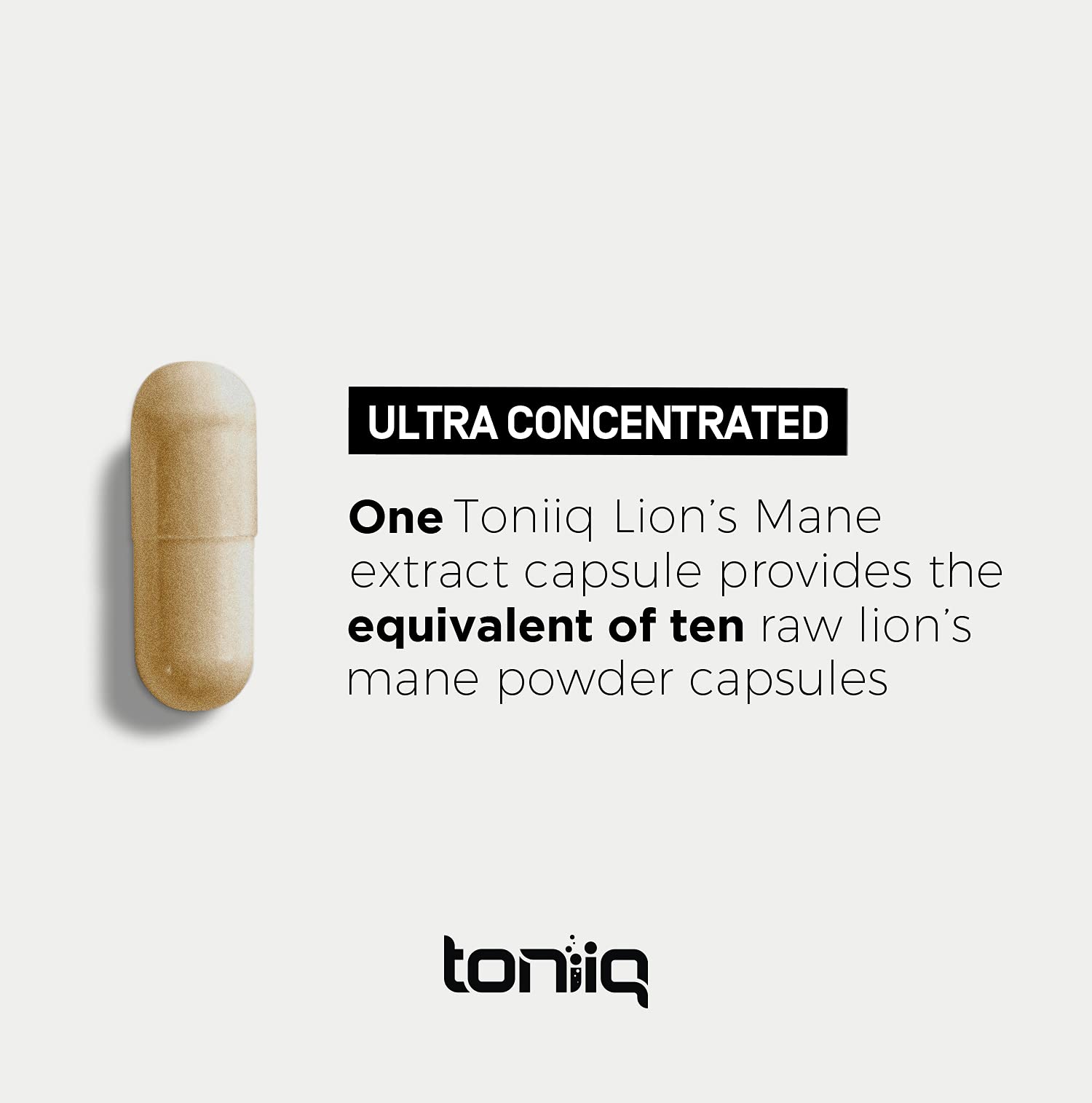 Foto 6 pulgar | Cápsulas De Suplemento Toniiq Ultra Concentrated Lions Mane - Venta Internacional.