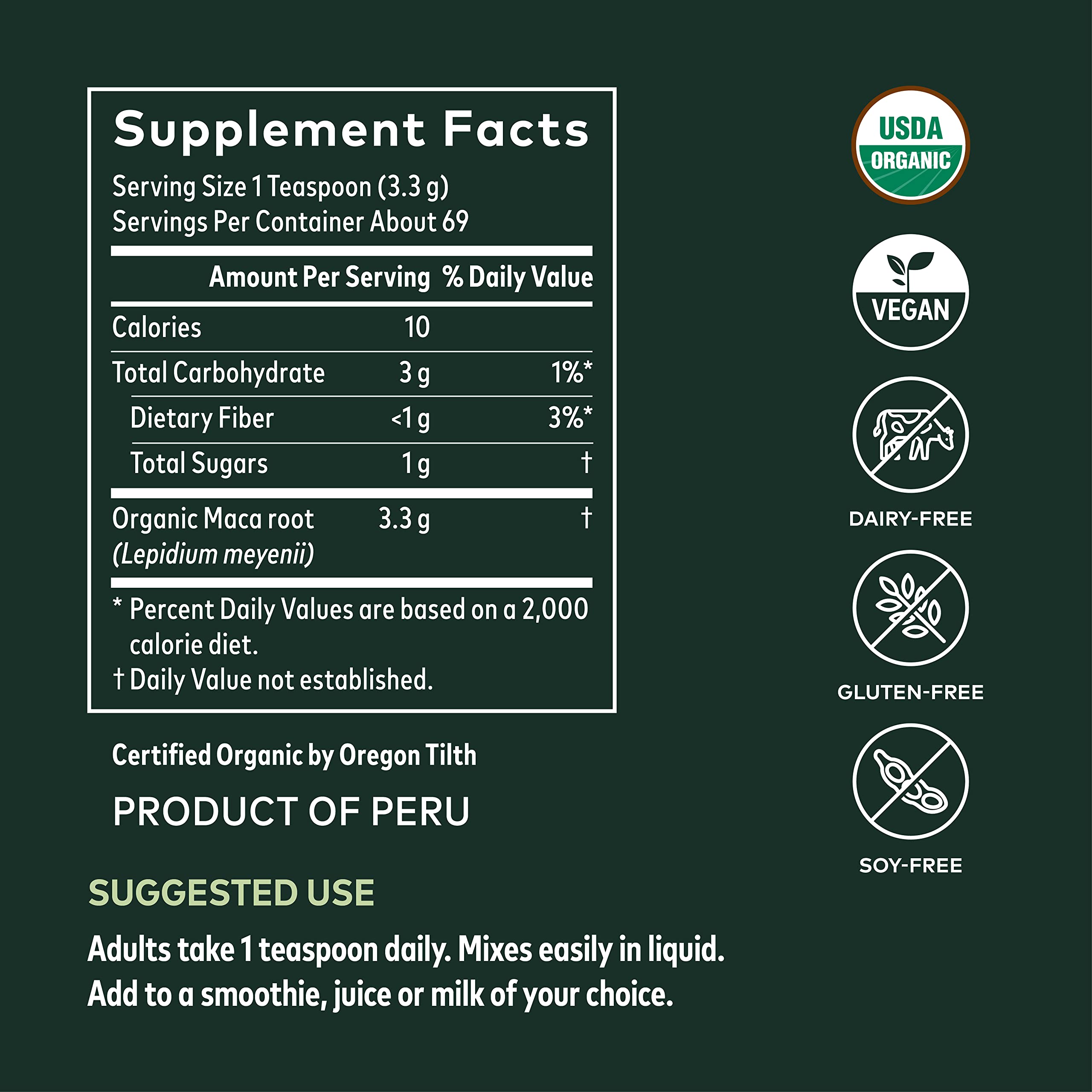 Foto 3 pulgar | Suplemento Gaia Herbs Maca En Polvo Natural Energy 200 Ml - Venta Internacional.