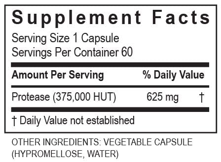 Foto 5 pulgar | Suplemento Transformation Enzymes Protease 375k, 60 Cápsulas - Venta Internacional.