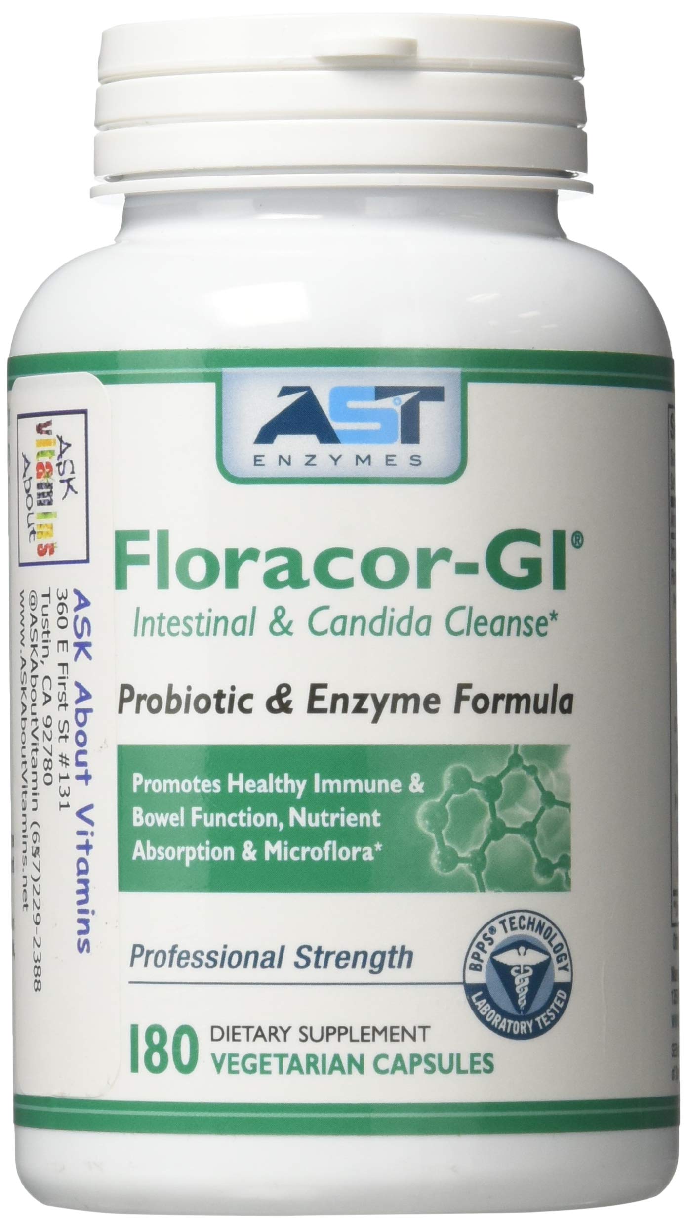 Foto 2 pulgar | Suplemento Floracor-gi Candida Cleanse 180 Cápsulas - Venta Internacional.