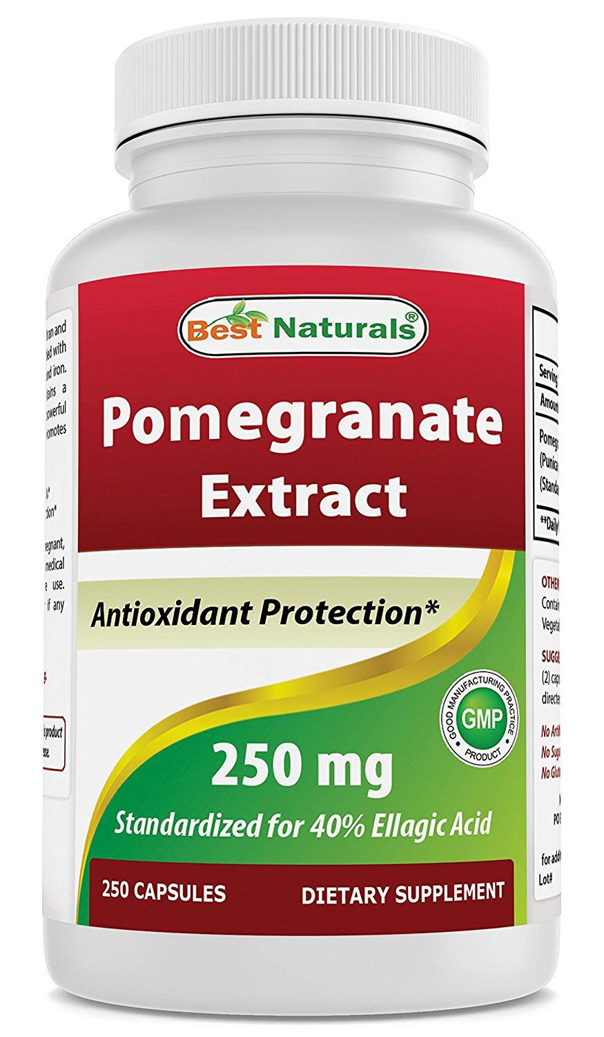 Foto 1 | Suplemento Best Naturals: Extracto De Granada, 250 Mg, 250 Cápsulas - Venta Internacional.