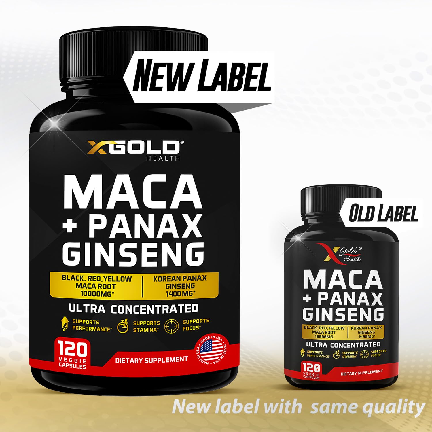 Foto 7 pulgar | Suplemento X Gold Health De Raíz De Maca De 10.000 Mg Más Ginseng Coreano - Venta Internacional.