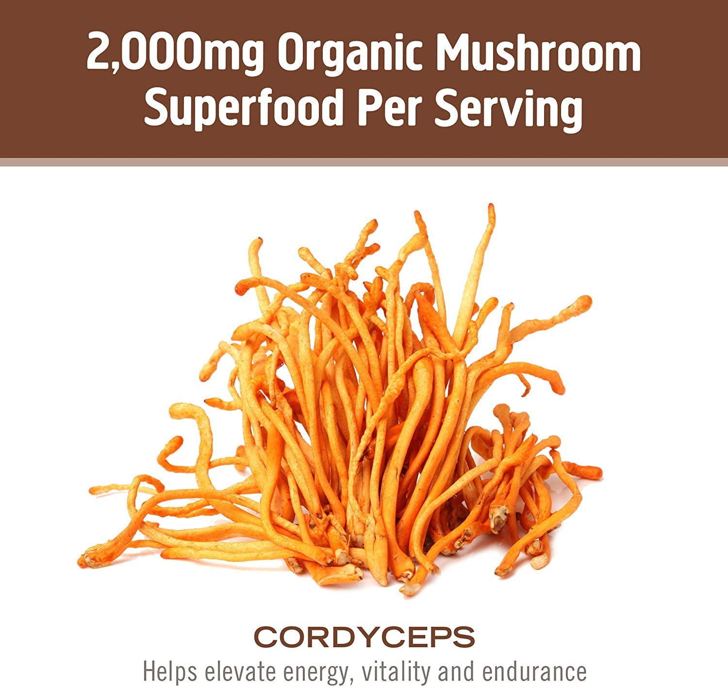 Foto 7 pulgar | Suplemento Om Mushroom Superfood Cordyceps 90 Cápsulas - Venta Internacional.