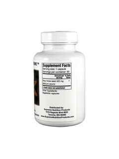 Foto 2 | Supreme Nutrition Illicium 90 Cápsulas De Anís Estrellado Puro - Venta Internacional.