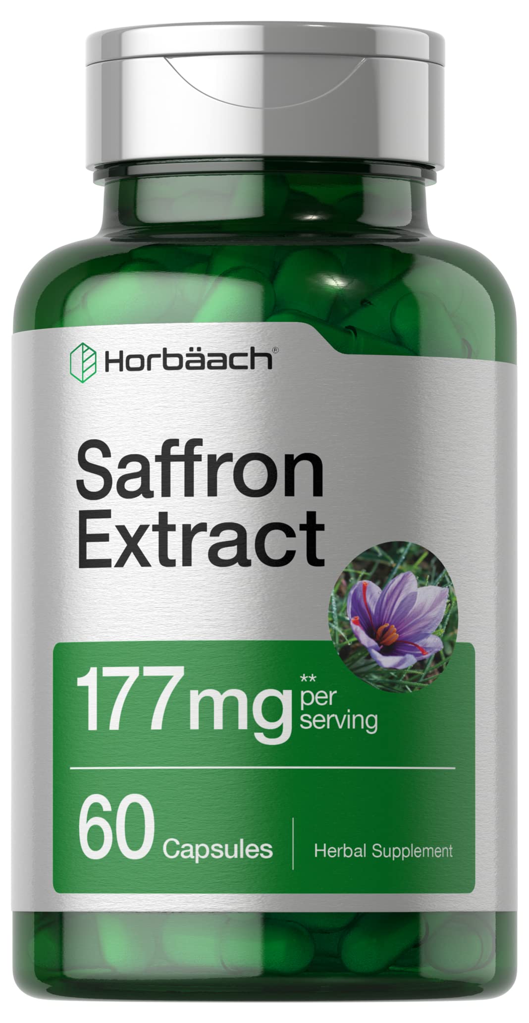 Foto 1 | Suplemento Horbäach Extracto de Azafrán 177 Mg 60 Cápsulas - Venta Internacional