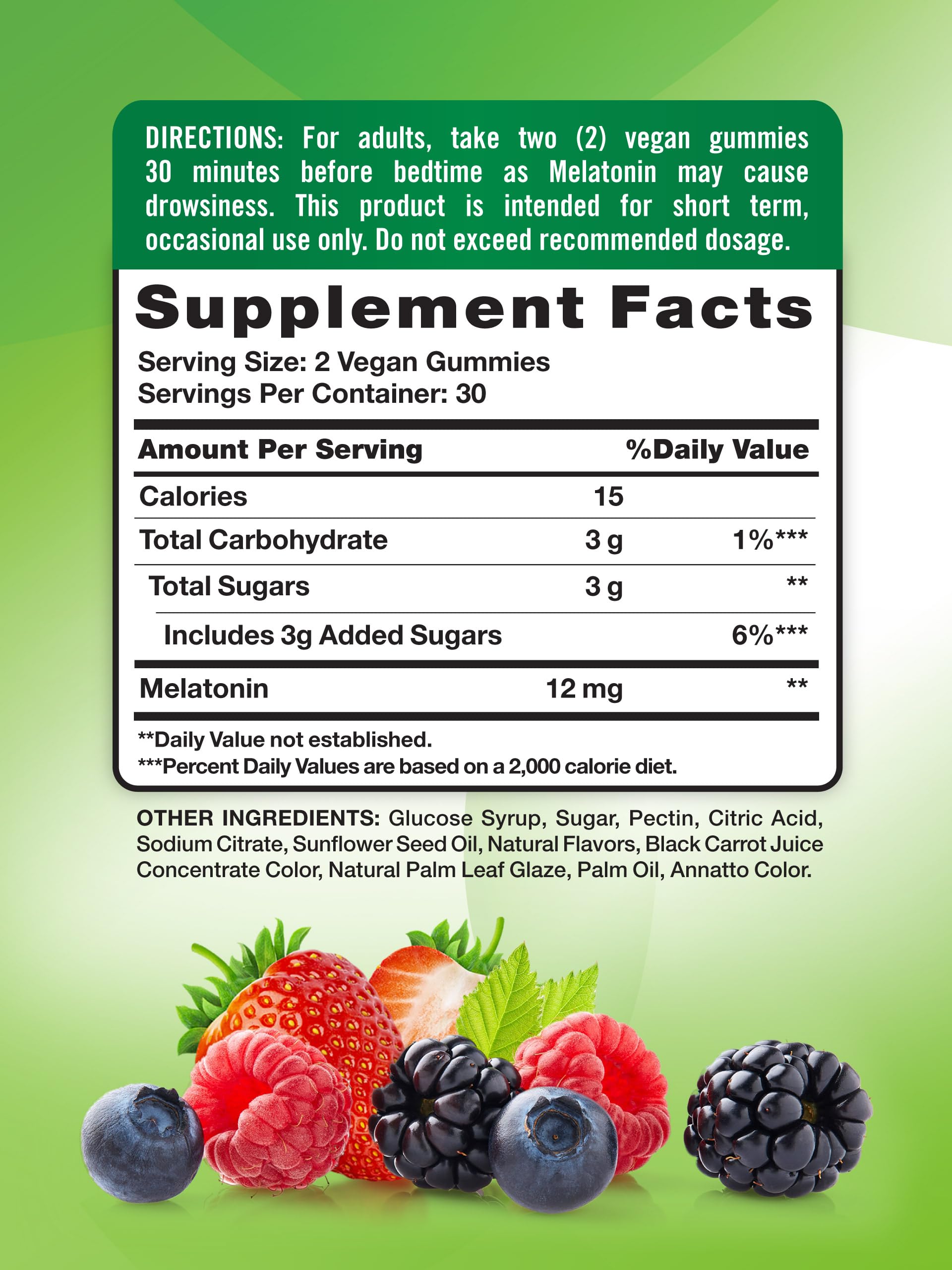 Foto 3 pulgar | Suplemento De Gomitas De Melatonina Nature's Truth, 12 Mg, Mezcla De Bayas - Venta Internacional.