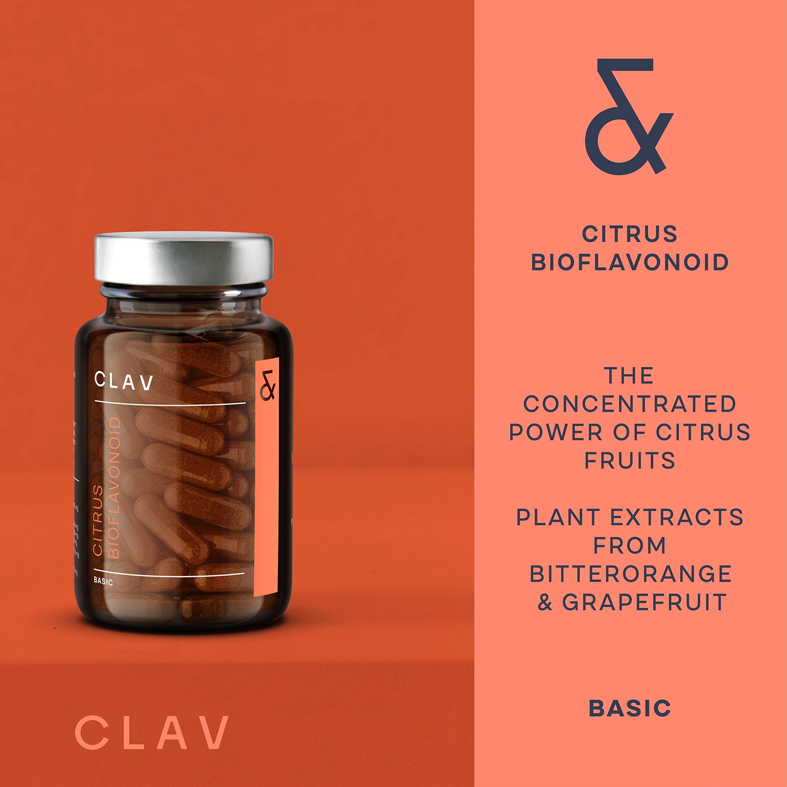 Foto 7 | Suplementos Clav Citrus Bioflavonoides 60 Cápsulas Veganas - Venta Internacional.