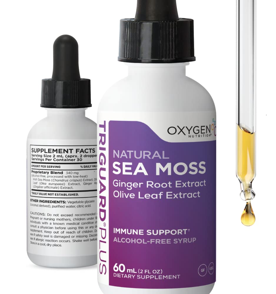 Foto 2 pulgar | Suplemento Oxygen Nutrition Triguard Plus Sea Moss 60 Ml - Venta Internacional.